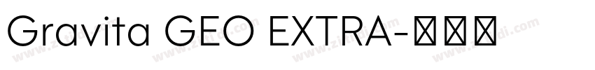 Gravita GEO EXTRA字体转换